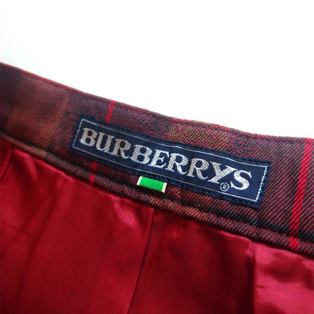 Vintage 1980's Burberry Burberrys 2-Piece Set Top Skirt Check London Designer